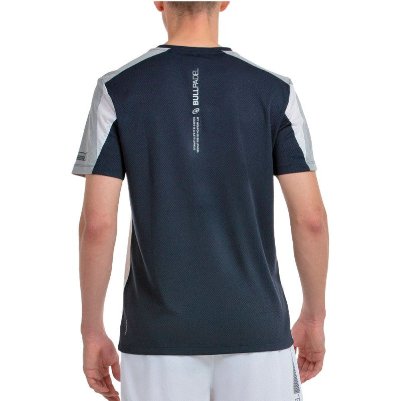 T-shirt Padel Bullpadel Brego Bianco