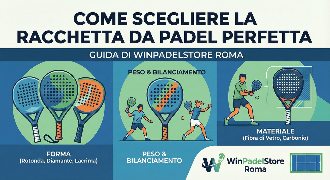 Come scegliere la racchetta da padel perfetta: guida di WinPadelStore Roma
