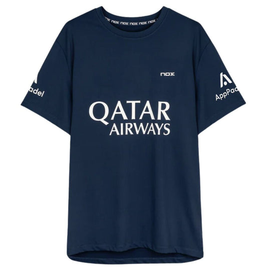 T-shirt Padel Nox AT10 Sponsorizzata Blu – Agustin Tapia