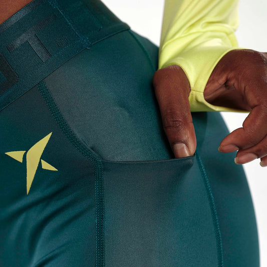 Leggins Drop Shot Donna Cielo Green