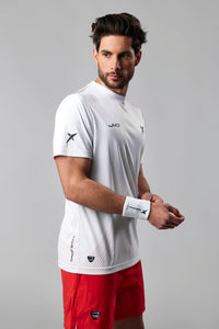 Bullpadel Brego White Padel T-Shirt