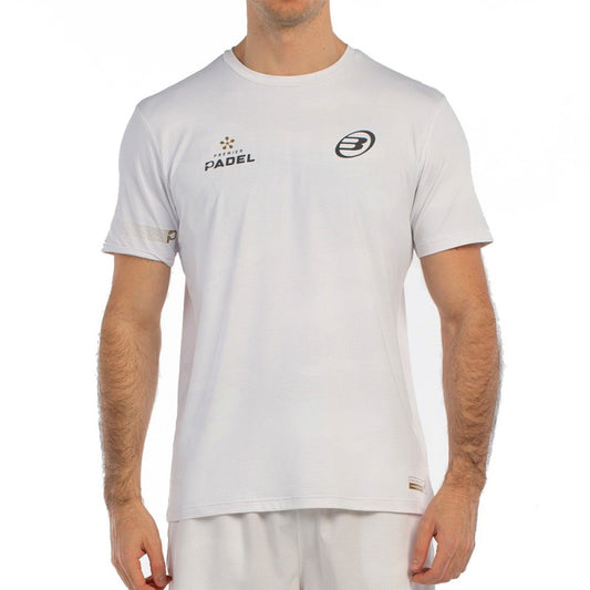 T-shirt Padel Bullpadel Bizme Bianco